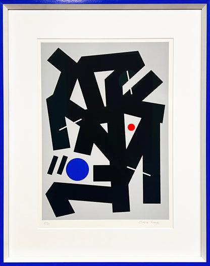 Signed and numbered Pathway art print, hand-pulled screen print limited to 40 editions with certificate of authenticity