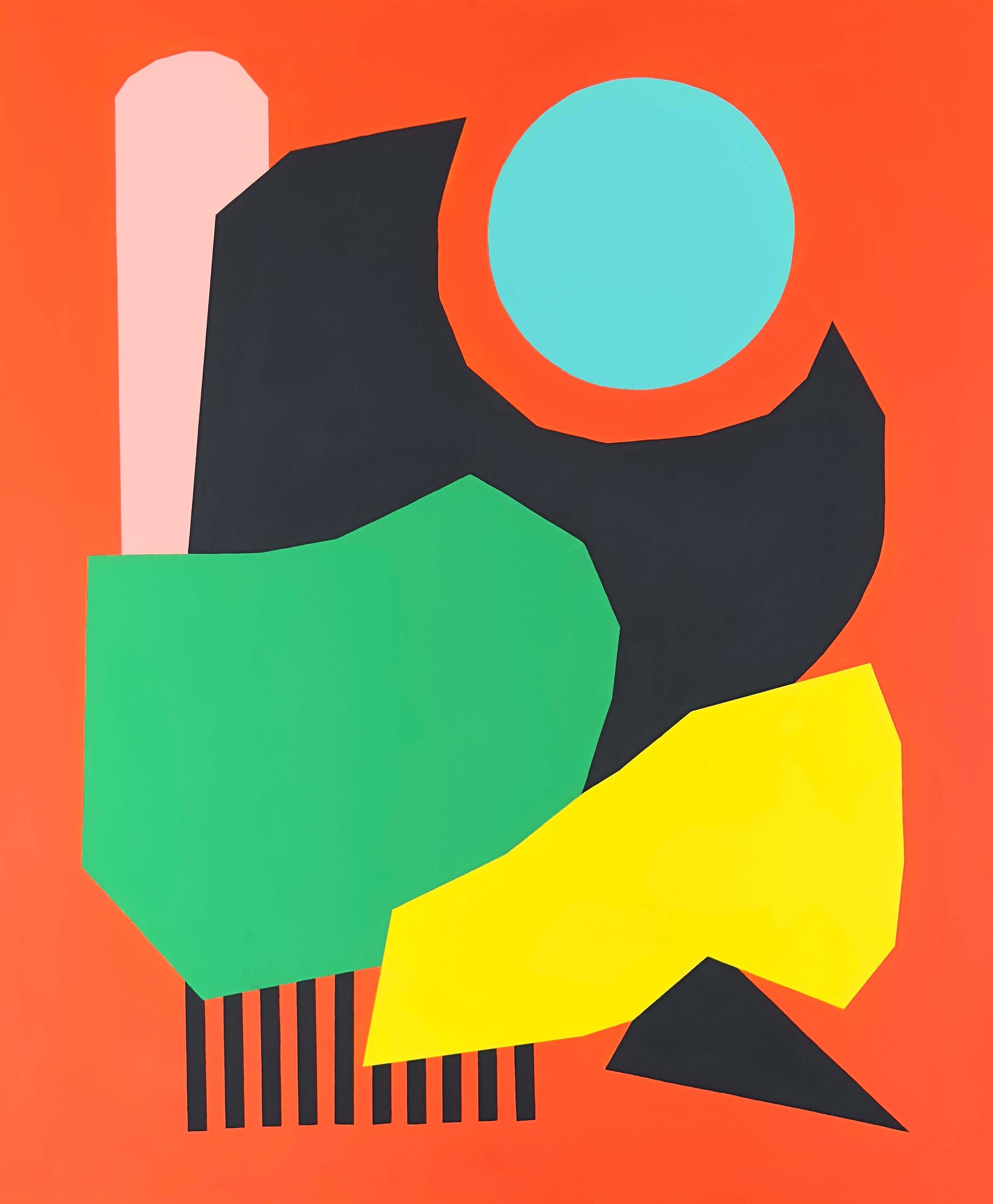 Receptor by Eilena Braye - Abstract contemporary art on acrylic and mixed media, featuring bold shapes and vibrant colors - Buy contemporary art online