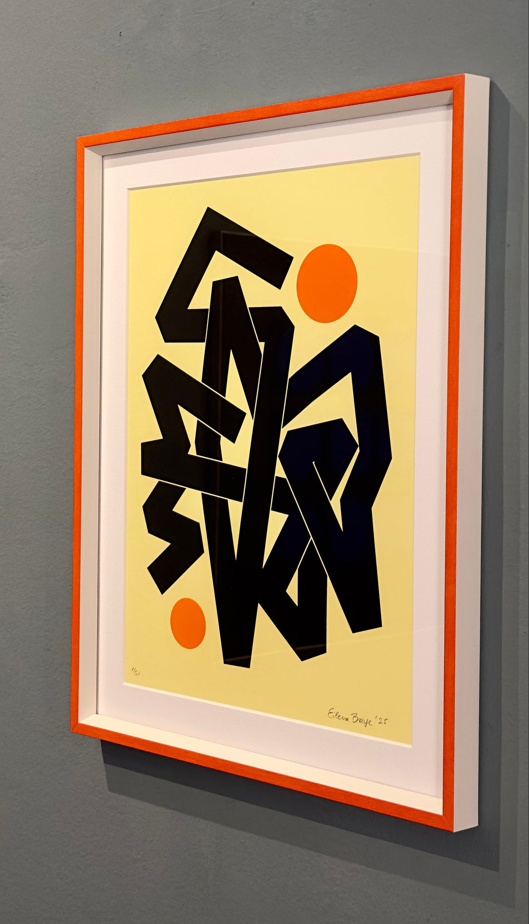 The Andermatt Editions – Invisible Currents Blue, Invisible Currents Yellow displayed together on a wall.